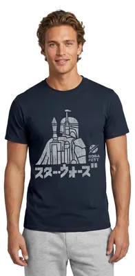 Produktbild von Star Wars: Mandalorian Boba Fett Männer T-Shirt, M, Navy