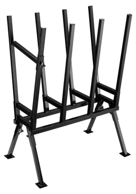 Produktbild von Sägebock, professionell – Schwarz – Belastbarkeit: 400 kg – Für Metall und Holz – Regalsystem zur Lagerung