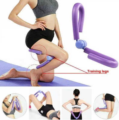 Produktbild von Multifunktionaler Oberschenkel-Übungsbein-Master-Werkzeug-Gymnastikmuskeltoner Oberschenkeltrainer Kraft-Beintrainer Lila