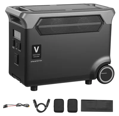 Produktbild von SucceBuy Zusatzakku für tragbare Powerstation, 3840 Wh LiFePO4 Erweiterungsakku mit 3 Ausgangsanschlüssen für Zuhause, Camping, Reisen, Wohnmobile und Notfälle