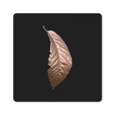 Produktbild von MuchoWow® Mauspad Mousepad Gold - Blatt - Rosa 30x30 cm - Mousepads - Maus Mat - Pad - Mausunterlage - Gaming