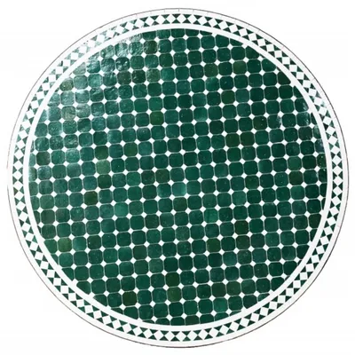 Produktbild von Garten-Mosaikplatte Marrakesch, Grün/Weiß, mit einer Größe von 120 cm
