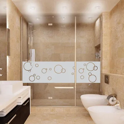 Immagine prodotto di Pellicola oscurante – Bolle di sapone – Pellicola autoadesiva per finestre e porte della doccia – 55 x 200 cm