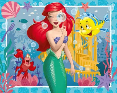 Produktbild von Kinderpuzzle 48 Teile - Disney Prinzessinnen - Prinzessin Arielle