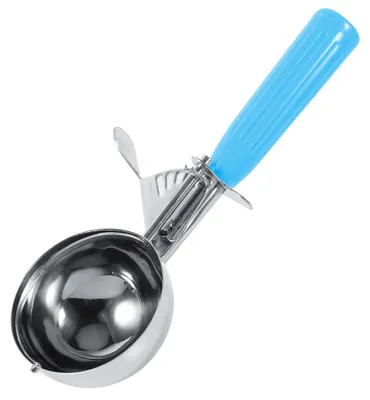 Obrázek produktu pro Praktická nerezová lžíce na zmrzlinu s plastovou rukojetí, kuchyňské náčiní (5,7 cm)