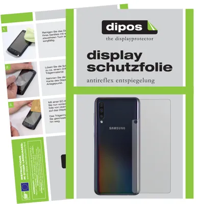 Produktbild von 2x Schutzfolie für Samsung Galaxy A40 Rückseite matt Displayschutzfolie Folie