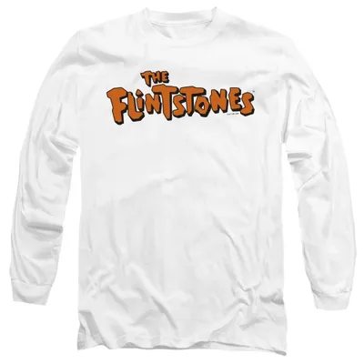 Produktbild von The Flintstones - T-Shirt für Herren/Damen Uni, Langärmlig TV38643 (M) (Weiß)