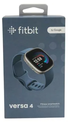 Productafbeelding van FitBit FB523SRAG Fitbit Versa 4 Waterfall Blue/Platinum