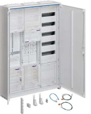 Produktbild von HAGER Komplettschrank univ.Z ZB33SET28LK 1100mm 2ZP 3feld 1SG BKE-I APZ VT-5rh