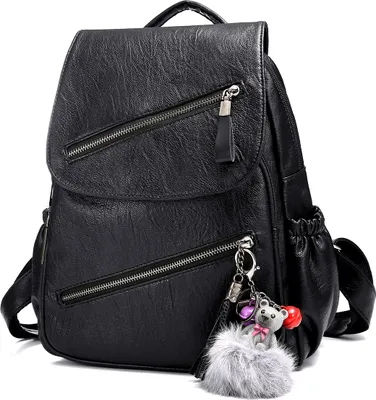 Produktbild von Rucksack mit Doppelreißverschluss Schwarz – Moderner Alltags- & Freizeitrucksack | Robust, geräumig & vielseitig