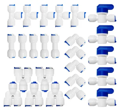 Wasserfilter-Fitting-Set, 25-teilig, 1/4 Zoll, für Kühlschrank