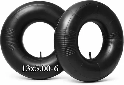 Produktbild von Schlauch 13 x 5,00-6, 2 Stück, Gummi, TR13 Ventil, für Schubkarre