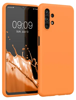 Produktbild von kwmobile Handyhülle für Samsung Galaxy A13 4G Hülle - TPU Case - Kabelloses Laden - Schutzhülle Cover in Fruity Orange