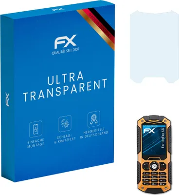 Produktbild von atFoliX FX-Clear 3x Schutzfolie kompatibel mit IceFox S6 Displayschutzfolie