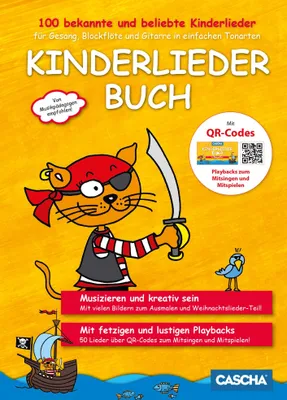 Produktbild von Kinderliederbuch für Gesang, Blockflöte und Gitarre in einfachen Tonarten