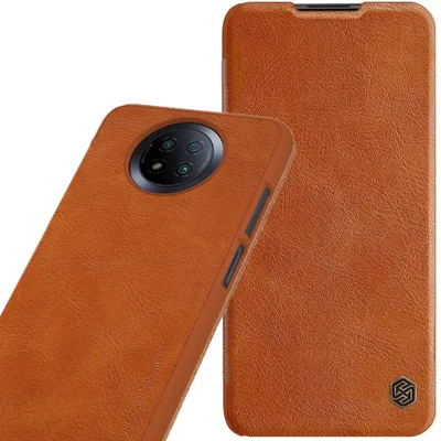 Zdjęcie produktu dla Nillkin Qin Skórzana Kabura Etui Xiaomi Redmi Note 9T 5G Brązowy