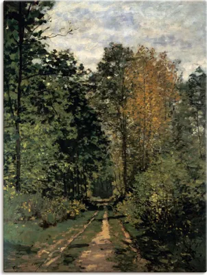 Produktbild von ARTland Leinwandbild Waldweg. Größe: 60x80 cm