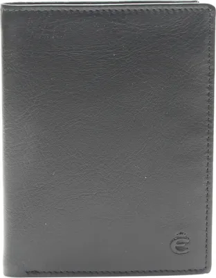 Produktbild von Esquire Geldbörse SLIM Herren schwarz Leder besonders flach Portemonnaie Geldbeutel 6 Kartenfächer 0457-11-00