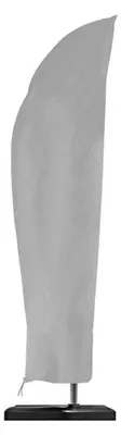 Image de Housse de protection pour parasol, imperméable, résistante au vent, en tissu Oxford, de couleur grise, dimensions : 205 x 25 x 57 x 48 cm