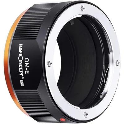 Produktbild von Adapterring Olympus OM auf Sony E Kameras, manuell, Metall, unendlicher Fokus