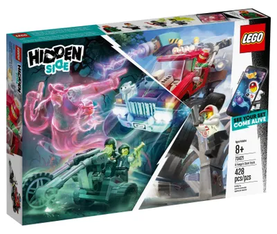 Produktbild von LEGO Hidden Side El Fuegos Stunt-Truck 70421, Bausatz, Mehrfarbig, 428 Teile, 4 Minifiguren, mit AR-Funktionen, Hidden Side App und funktionierende Hinterradfederung, 262x382x56,5 mm