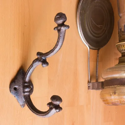 Produktbild von Kleiderhaken für Flur-Garderobe Haken braun Eisen