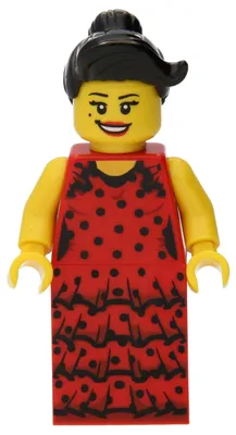 Productafbeelding van LEGO Minifiguur: Flamenco-danseres – Minifiguur-collectieserie (col086) – nieuw