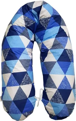 Produktbild von EMI&SAM Ersatzbezug 170cm Stillkissenbezug Bezug für Stillkissen 14. Dreieck Blau