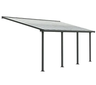 Produktbild von Palram - Canopia Aluminium Terrassenüberdachung Olympia Anthrazit 300x619x305 cm
