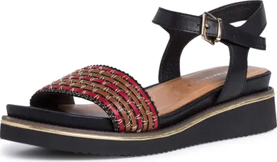 Produktbild von Tamaris Damen Komfort Sandalen Sandaletten 1-28202-24 Schwarz