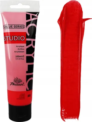Produktbild von Phoenix Artistic Red ScarletLake Acrylfarbe302 ScarletLake 100ml