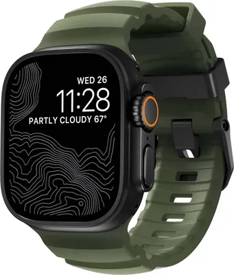 Image de Bracelet Nomad Rocky Point Apple Watch 46mm Vert Foncé