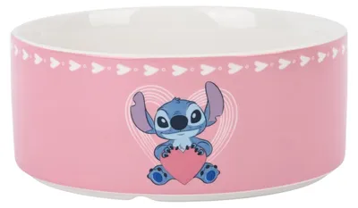 Produktbild von Stitch Bowl Porzellan Disney Schale pink 15 cm von Christmas Inspirations