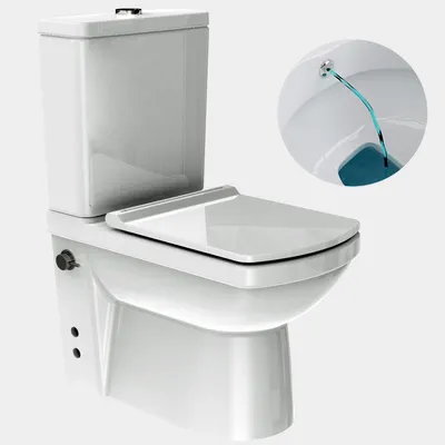 Produktbild von BIEN GOYA Kombistand Stand Taharet Dusch WC integrierter Armatur Keramik Spülkasten mit Spülkasteneinsatz Bidet