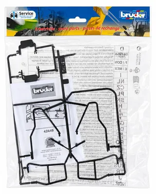 Produktbild von bruder 42449 Ersatzteil Geländersatz und Spiegel für Liebherr L574