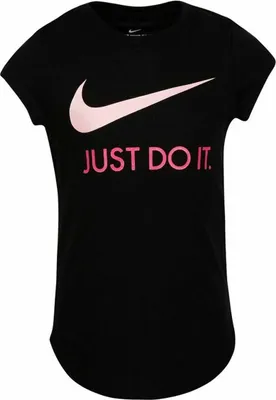 Produktbild von Kurzarm-T-Shirt für Kinder Nike Swoosh JDI Schwarz - 5 Jahre