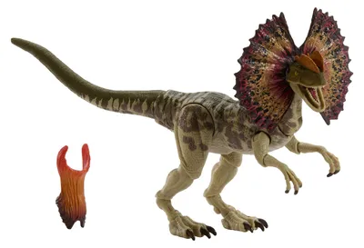 Produktbild von Jurassic World Hammond Collection Dilophosaurus-Dinosaurierfigur, Deluxe-Design und Bewegungspunkte, 8 Jahr(e), Mehrfarbig, Kunststoff