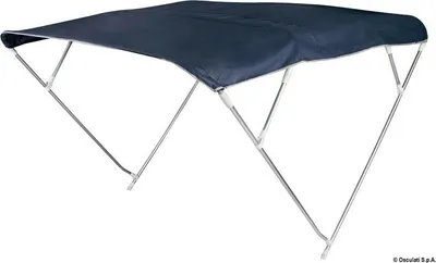 Immagine prodotto di Tettuccio bimini a 4 archi, 220/230 cm, blu navy, per barche a motore Osculati 46.918.18