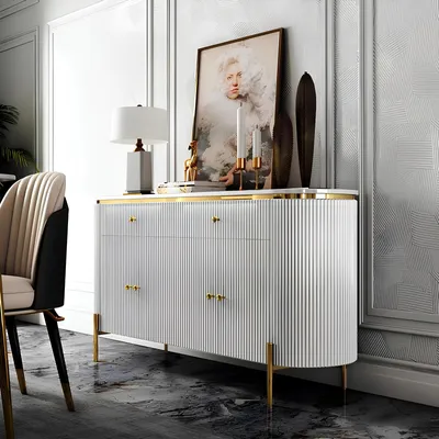 Produktbild von Kommode Schrank Luxus Kommoden Schrank Regal Konsole Möbel Holzschrank Italy Neu