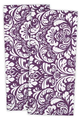 Productafbeelding van Keukenhanddoeken set van 2, 100% katoen, aubergine