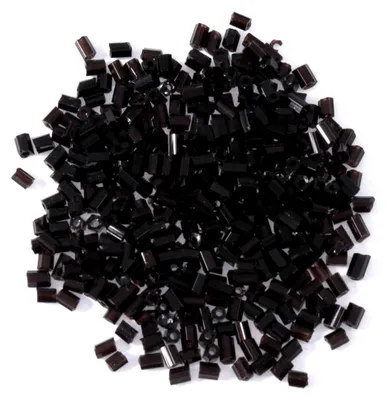 Produktbild von Schwarze Rocaille-Glasperlen, 30 g
