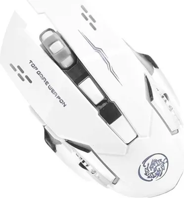 Produktbild von INF Weiße 2.4G+Bluetooth Dual-Mode Wiederaufladbare Leise Gaming Maus