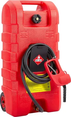 Immagine prodotto di Serbatoio del carburante, capacità 57L, design a prova di perdite, portatile con ruote, rosso