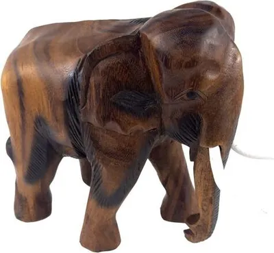 Produktbild von 1 Elefant laufend, Holz-Elefant, Höhe:30 cm