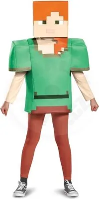 Immagine prodotto di Costume di Minecraft, personaggio Alex, per bambini di 7-8 anni