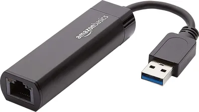 Immagine prodotto di AmazonBasics Ethernet USB 3.0 a 101001000 Cavo adattatore Gigabit Connessione Adattatore Fast Ethernet Gigabit