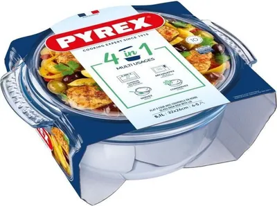 Produktbild von Pyrex 5010762002230, Rund, Gehärtetes Glas, Transparent, 315 mm, 267 mm, 11,6 cm