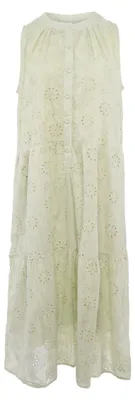 Produktbild von Maxikleid ärmellos aus 100% Baumwolle für Damen in Grün, Größe S