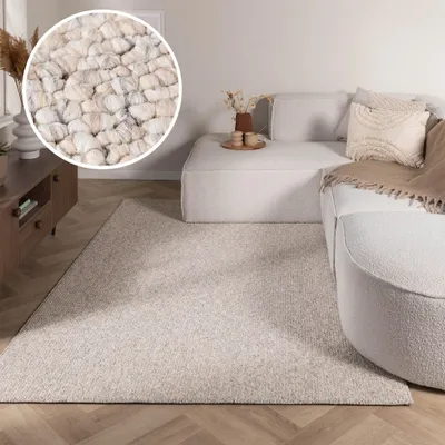 Image de Volero - Couloir intérieur et extérieur - Bruno Naturel/Crème - 160x230 cm