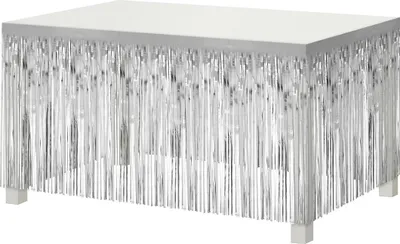 Produktbild von Skirting Tischkantendekoration Silber 0,8x3m